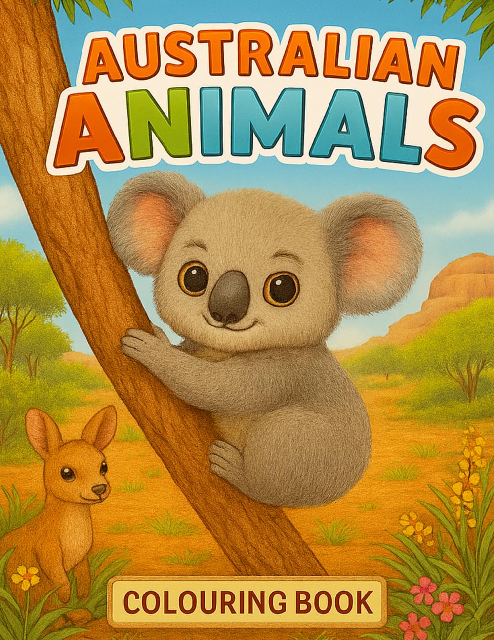 Australian Animals - Colouring Book