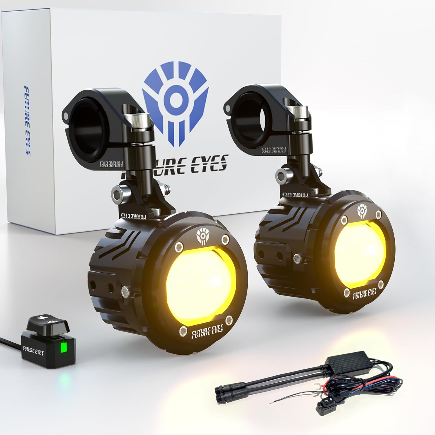 Future Eyes Motorcycle LED Fog Lights