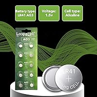 Vista 6 de LOOPACELL AG3 LR41 Baterías – AG3 392 384 192 – Pilas alcalinas de botón de 1.5 V (10 unidades (paquete de 1))