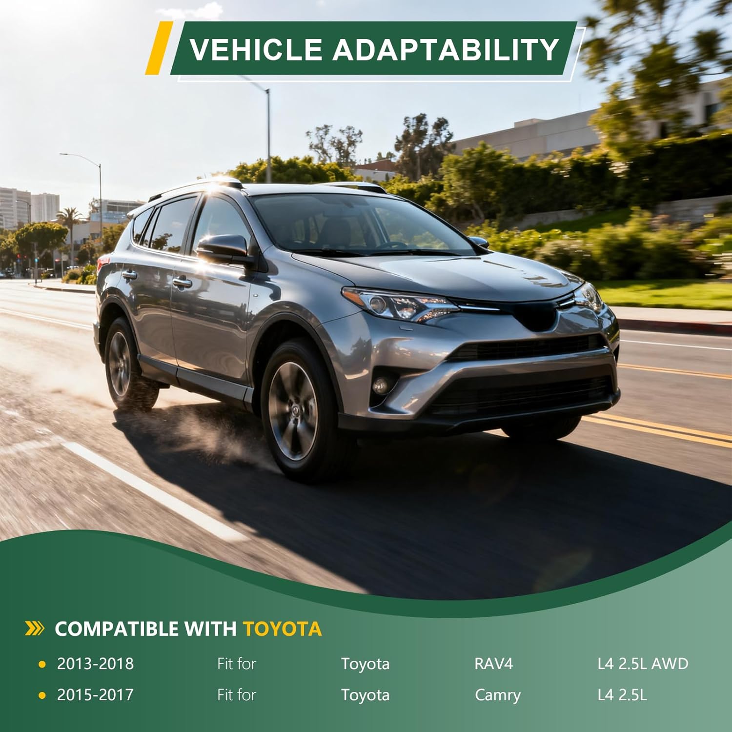 104211-3541 Alternator 12V 125Amp Fits 2015-2017 Toyota Camry L4 2.5L, 2013-2018 RAV4 L4 2.5L 4WD Replaces 104211-3161, 27060-0V170, 27060-36080, 210-1244, 210-0875