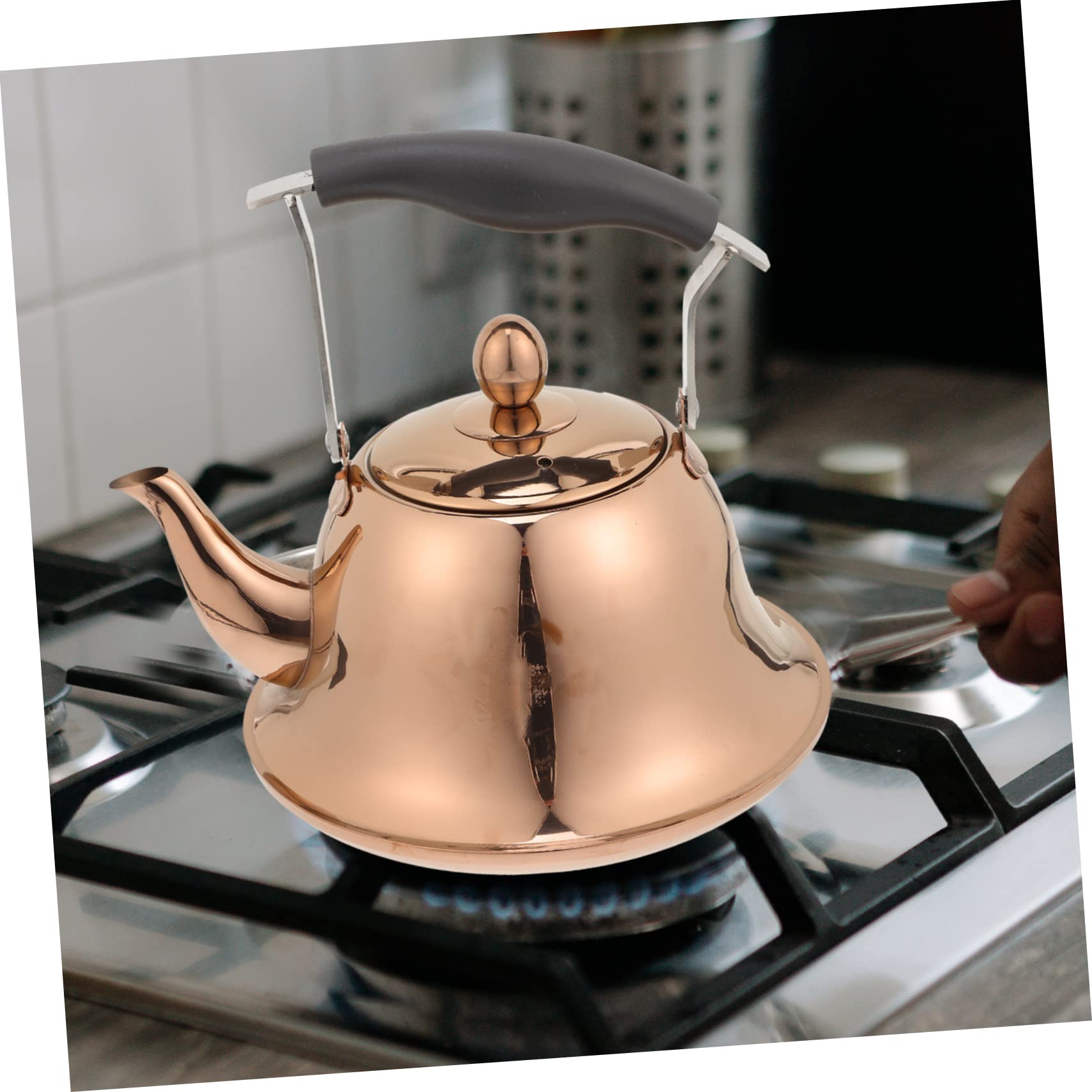 Teiera con fischio Teteras para Hervir Bollitore per acqua Bollitori per tè Piano cottura Bollitore per piano cottura con fischio Teiera per piano cottura Brocca per acqua in acciaio inossidabile P