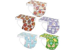 50PCS Easter Disposable Face_Mask for Adult with Easter Theme Design