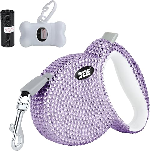 eing Correa retráctil para perro, correa para caminar para mascotas con mango antideslizante, cinta de nailon fuerte, sin enredos de 360, adecuada