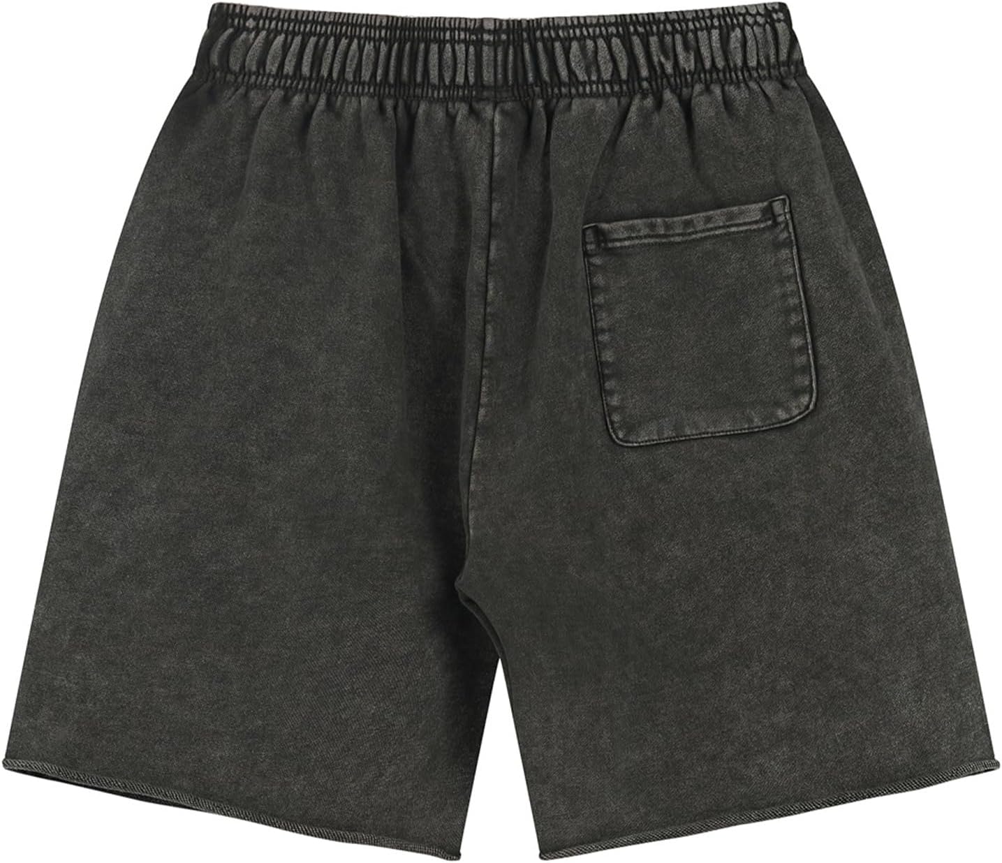 Colorful world Mens Shorts Athletic Vintage Short Acid Washed Shorts Cotton Heavyweight Elastic Waist Streetwear Sweatpants - Image 4