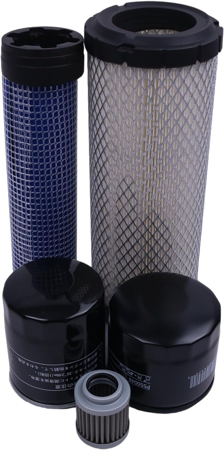 Solarhome Filter Kit MIU800650 MIU800645 RG60690 RG25644 4294130 Compatible with John Deere 35D Compact Excavator with Yanmar 3TNV88-BNHB Engine