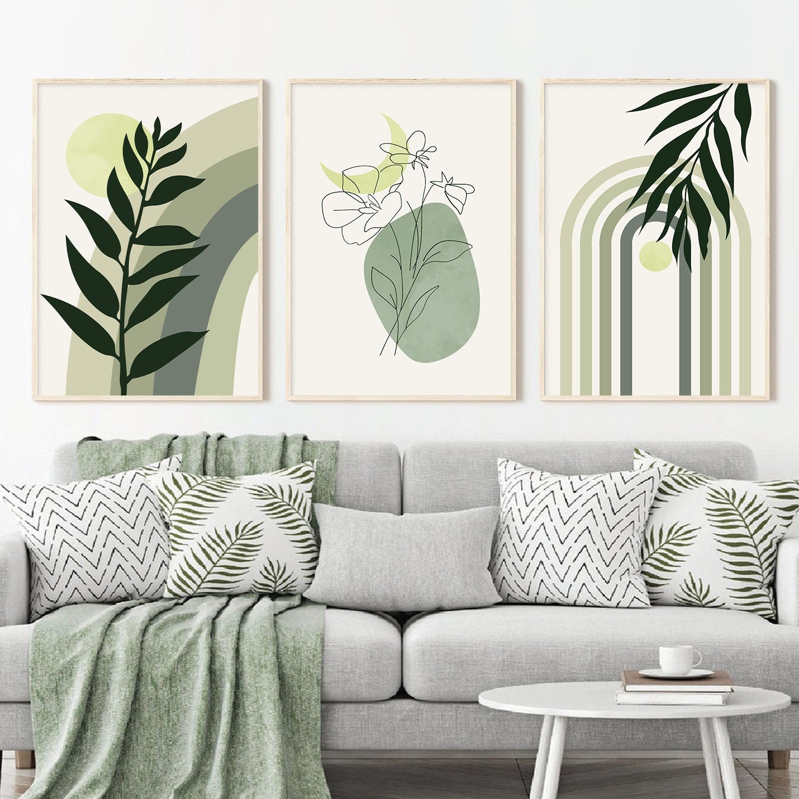Arte De Pared Bohemio Moderno De Mediados De Siglo, Decoración De Pared Estampado Bohemio Decoracion Arte Pared Geometrica Abstracta Imprimible 9850 9995