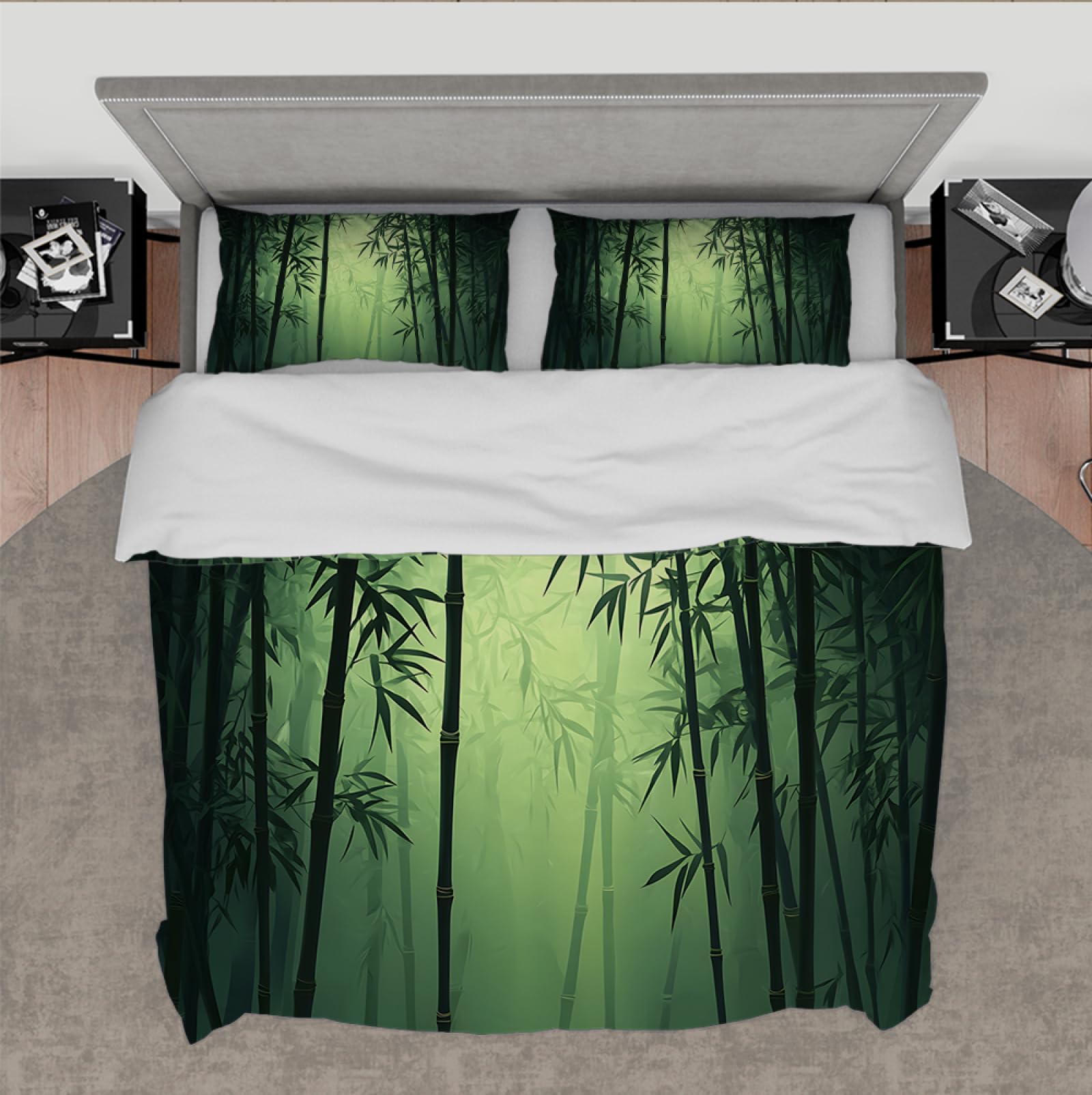 Housse de couette bambou 180x200 pour une ambiance de chambre zen et cosy