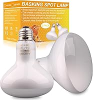 AIICIOO 150W Reptile Basking Heat Lamp Bulbs 2 Pack - UVA Daylight for Bearded Dragons, Turtles, Lizards, Geckos & More