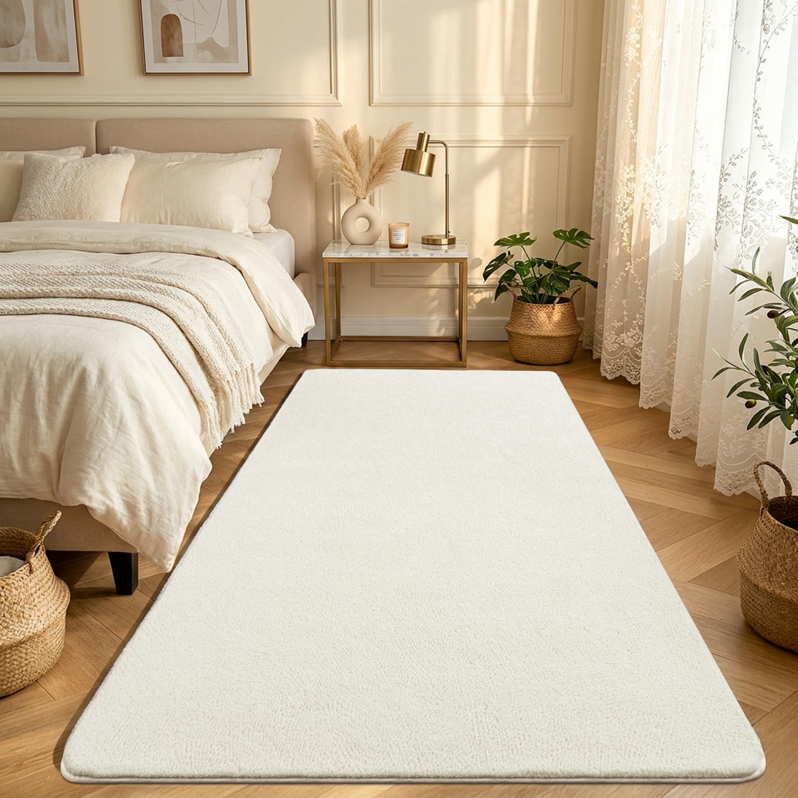 GthreeD Teppich Wohnzimmer Flauschiger Waschbarer Teppiche | Teppich Kurzflor Weich Rutschfest wohnzimmerteppich Carpet für Schlafzimmer Kinderzimmer Flur und Büro