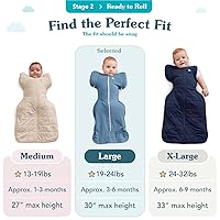 Vista 3 de Love to Dream Swaddle UP Transition Bag, Patented Zip-Off Wings, Gently Help Baby Safely Transition from Being Swaddled to arms Free Before Rolling