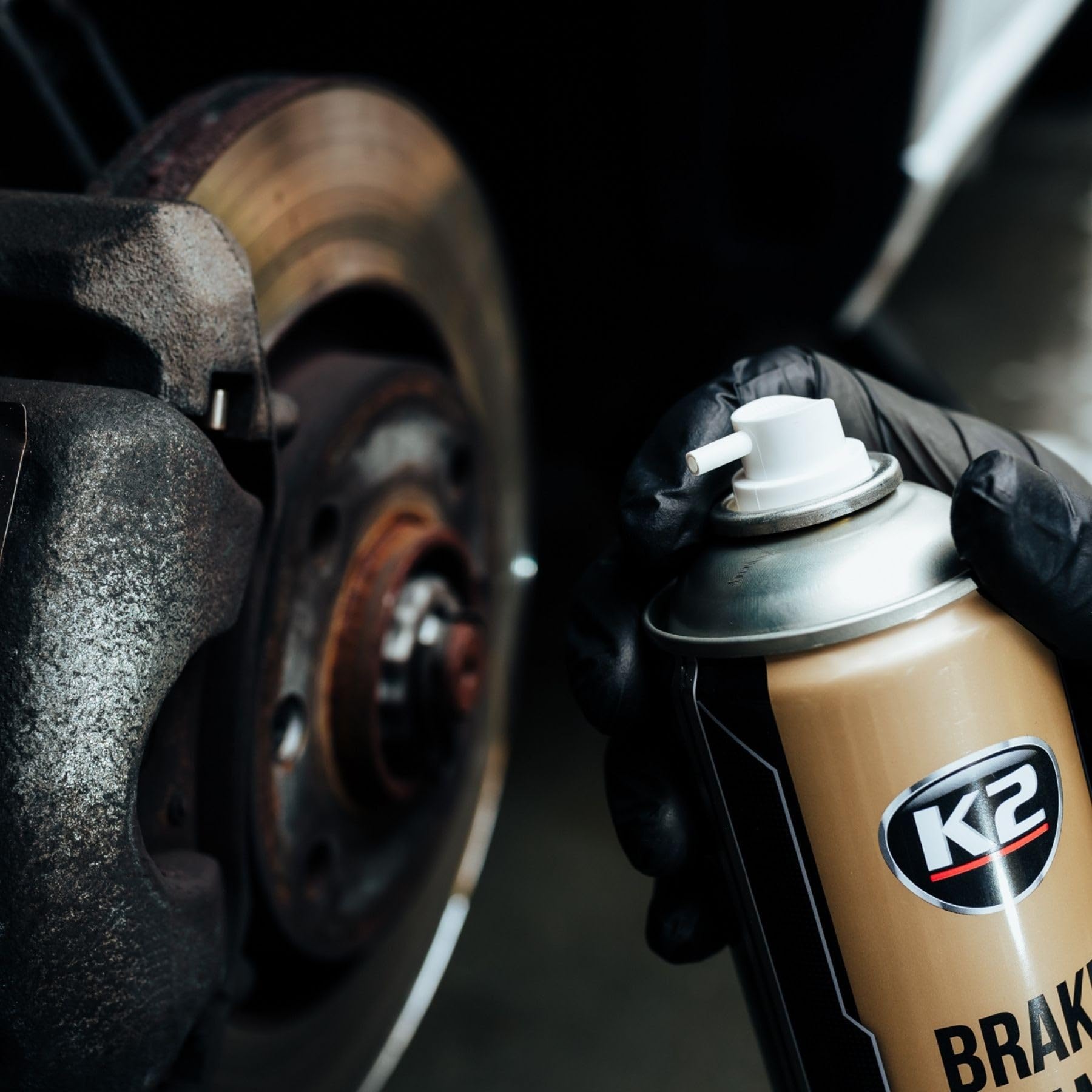 K2 Limpiador de Frenos y Embrague - Brake & Parts Cleaner Pack de 12 - Ayuda a Eliminar Aceites, Grasas, Alquitrán, Resina y Pegamento 600 ml