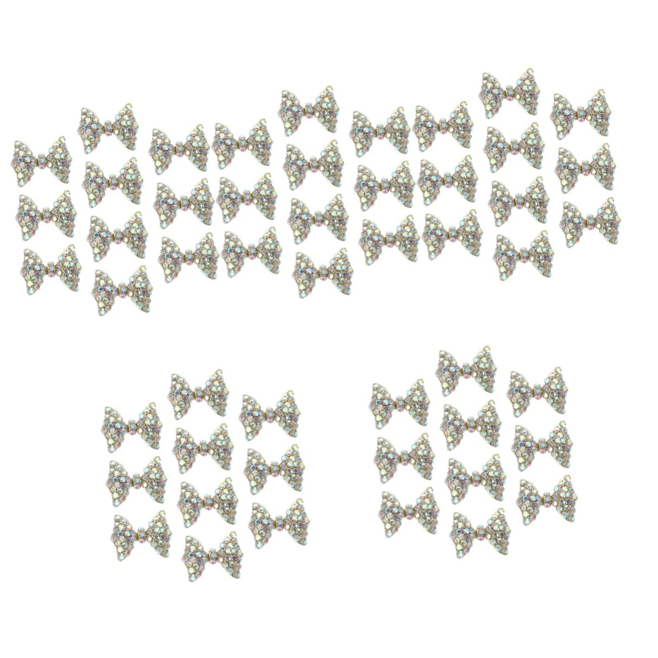 PACKOVE 5 Ensembles Accessoires De Manucure Décorations Pour Ongles Forme De Nœud Outils Diy Pour Nail Art Charms Bijoux Pour Ongles 10 Pièces * 5