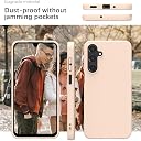 YATWIN Silicone Back Case for Samsung Galaxy A16, Soft-Touch Phone Back Cover for Samsung Galaxy A16 - Link Pink gallery image