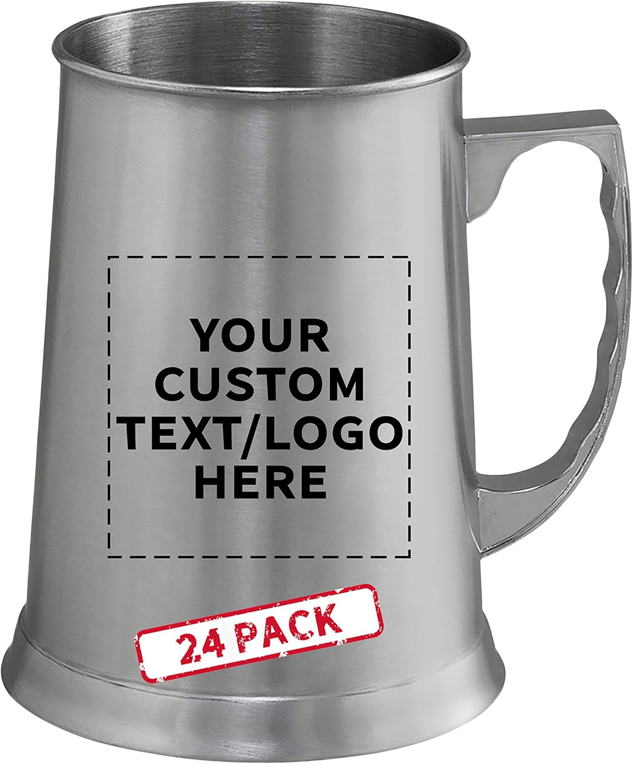 Custom stainless steel beer stein mug 13.5 oz set of 24