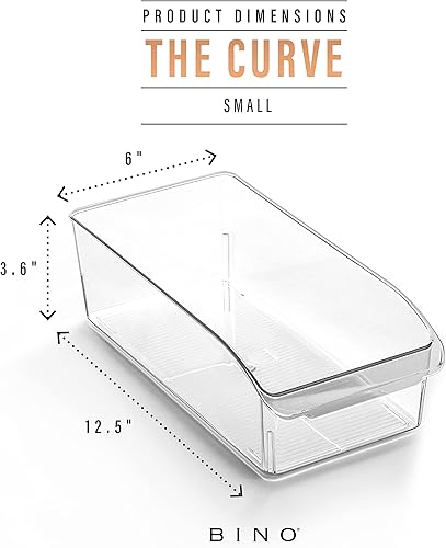 Miniatura 3 de BINO Contenedores de almacenamiento de plástico, pequeños  THE CURVE COLLECTION  Contenedores organizadores multiusos  Contenedores de
