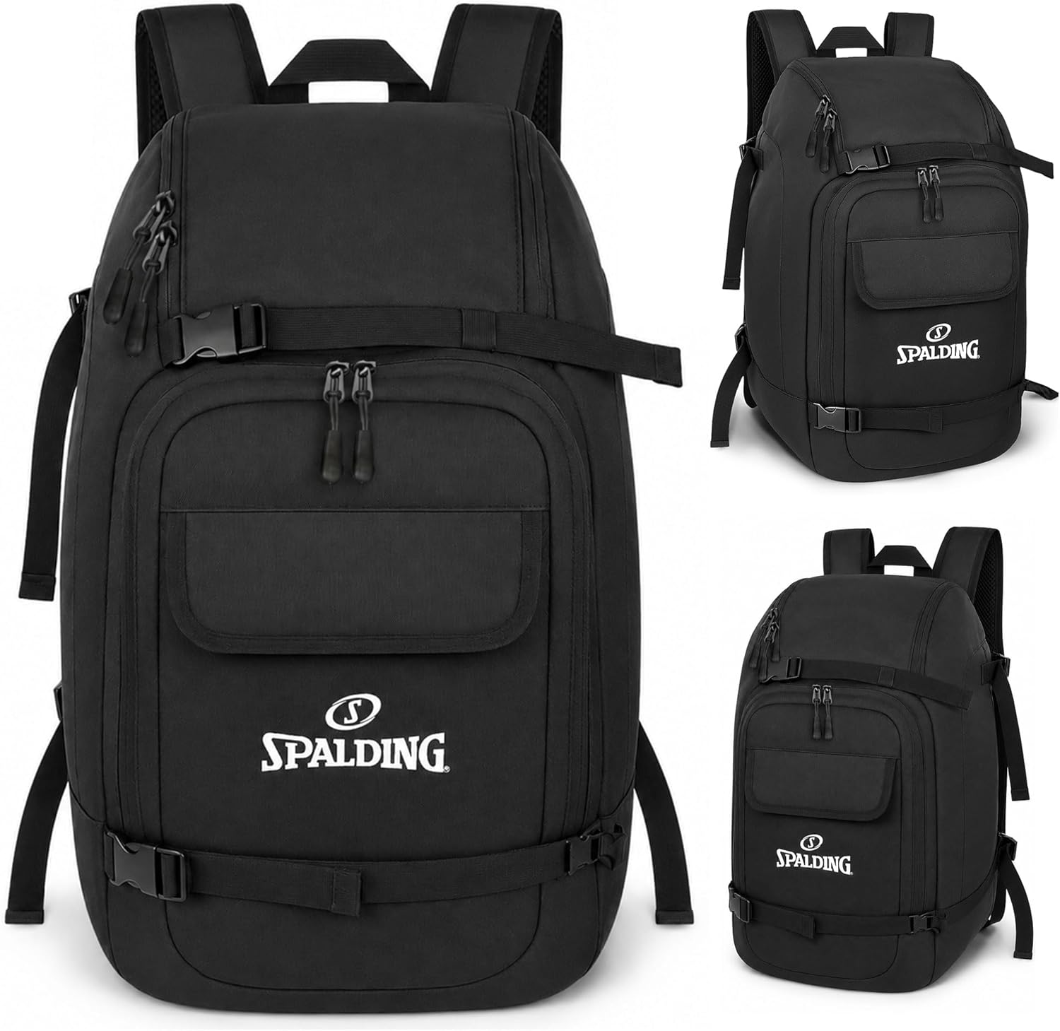 Spalding 50L Beach & Pool Family Backpack – Waterproof Beach Gear Bag with Shoe Compartment, Wet Dry Storage, Travel Backpack for Towels, Swimsuits, Goggles, Water Sports & Beach Essentials