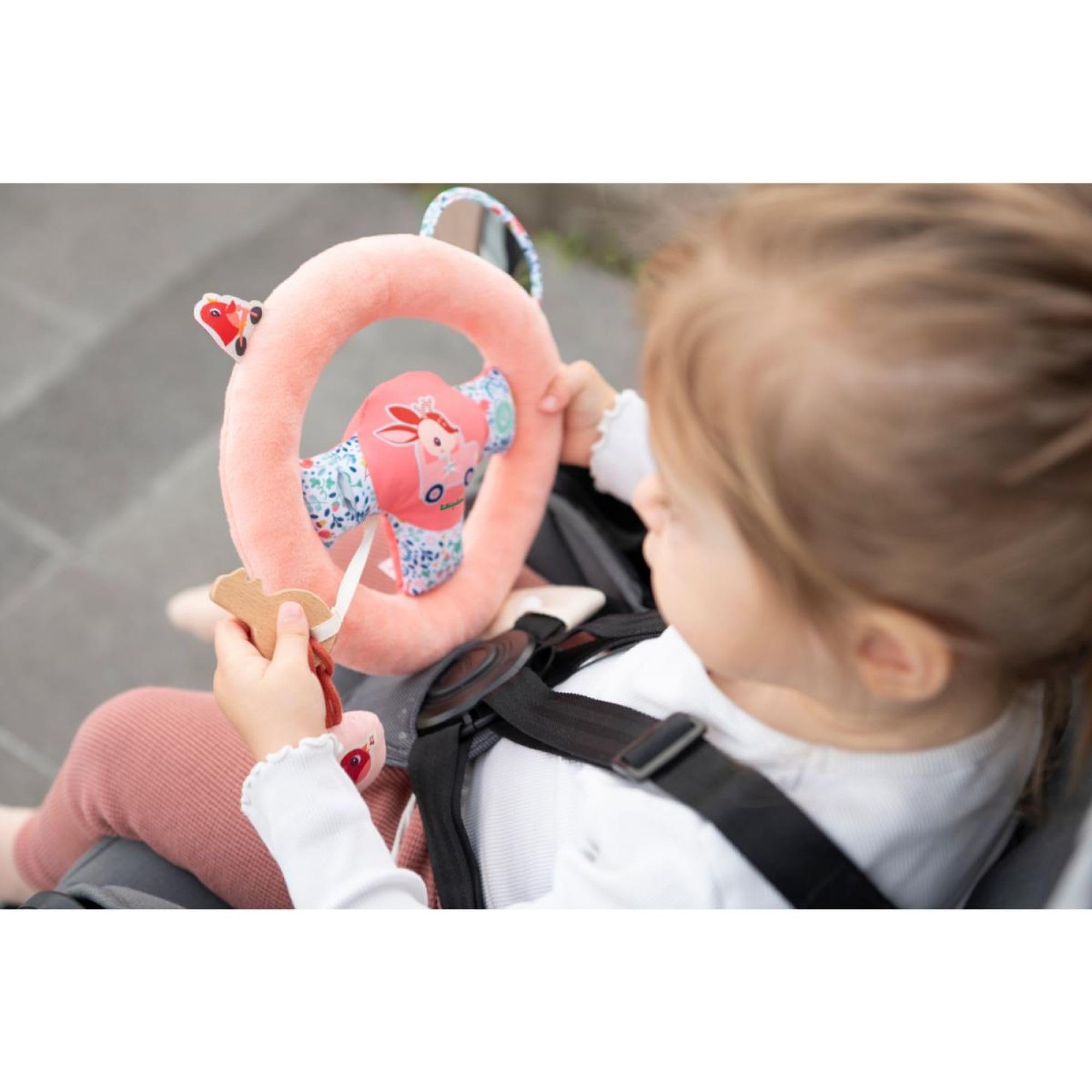Lilliputiens - Volante per bambini Stella - Giocattolo di simulazione di guida per bambini - Volante removibile da fissare sul seggiolino auto - Stimola l’immaginazione - Dai 18 mesi - 83511