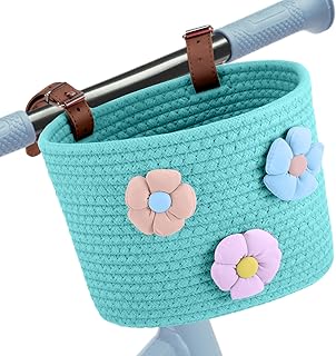 Timtin Cotton Rope Front Bike Basket