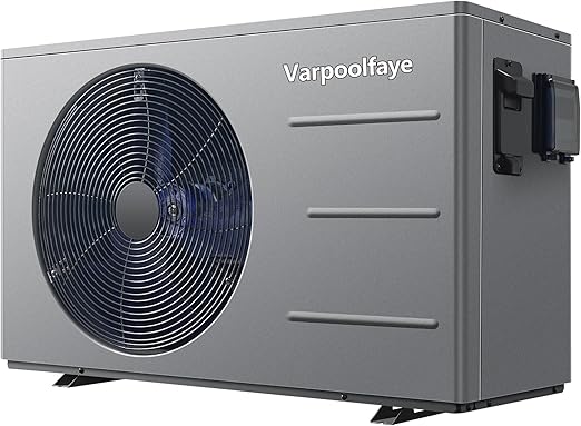 30000 BTU Swimming Pool Heat Pump Above Ground Pool Heater 8000 Gallon Heating or Cooling Electric Pool Heater for Inground Pool WiFi Control Schedule 120V