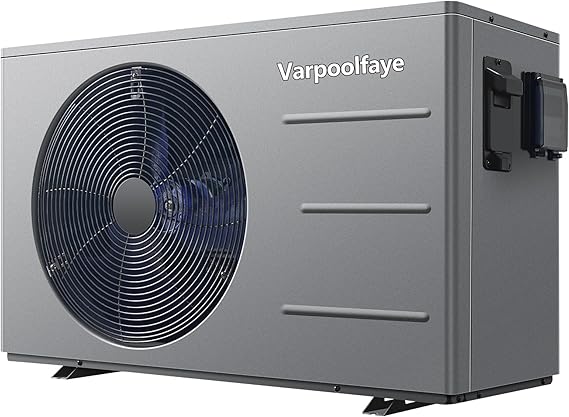 30000 BTU Swimming Pool Heat Pump Above Ground Pool Heater 8000 Gallon Heating or Cooling Electric Pool Heater for Inground Pool WiFi Control Schedule 120V