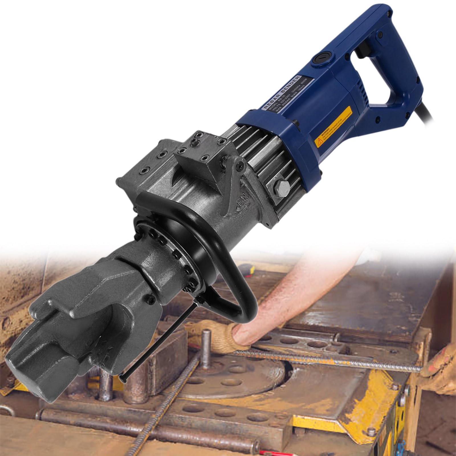 Piegatrice idraulica Elettrica per Tondini di Ferro, Piegatrice Portatile per Tondini di Ferro Facile da Piegare in 5 Secondi, Motore Elettrico in Rame Puro da 900 W,4to20mm