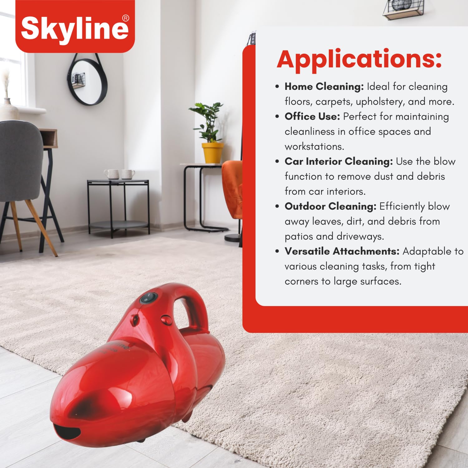 Skyline Vacuum Cleaner with Suction & Blow Function