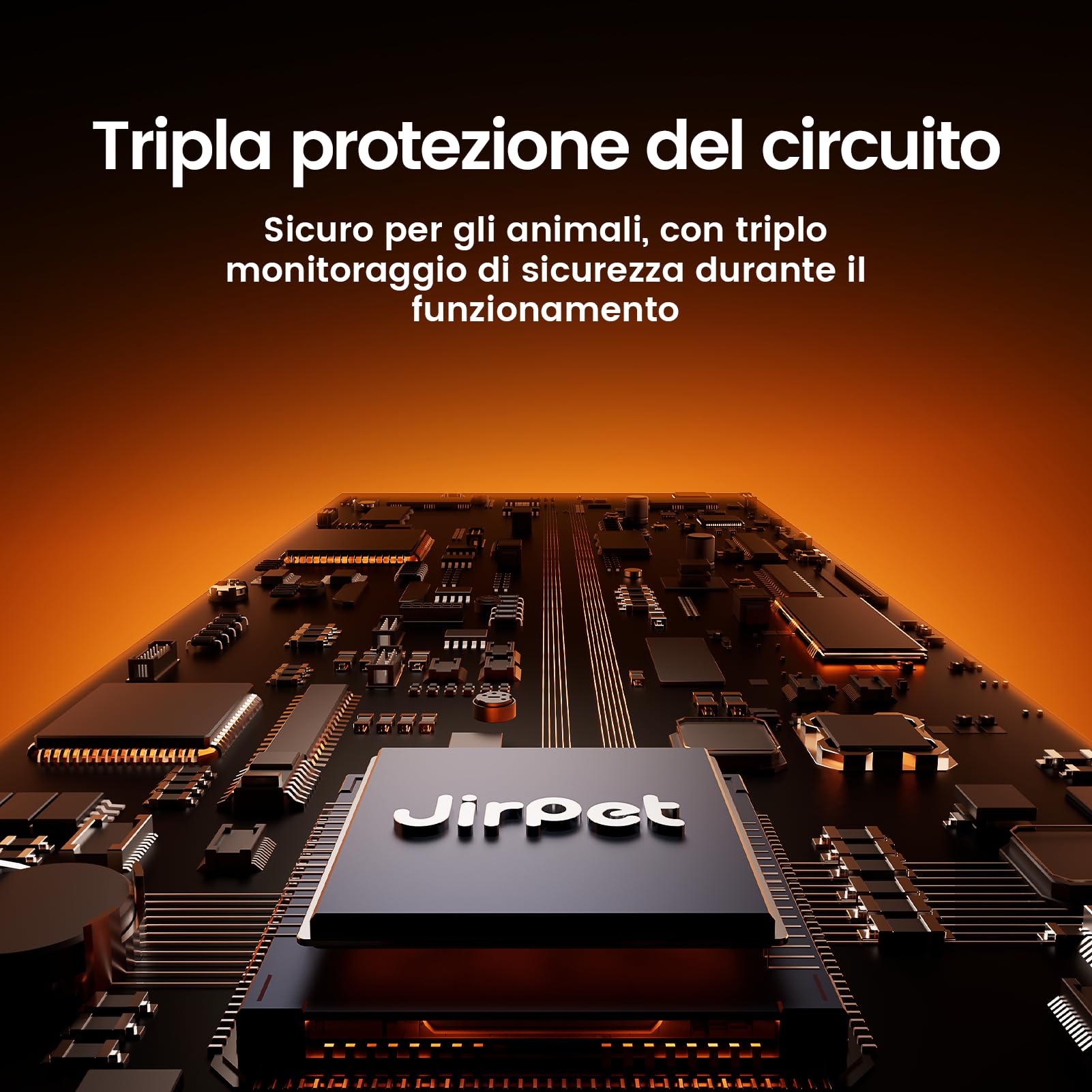 JirPet Soffiatore per Cani da Collo, Asciugacapelli Professionale per Cani, Portatile con velocità di 75 m/s, asciugacapelli Senza Mani con Supporto per Il Collo, 3 velocità e 4 Temperature