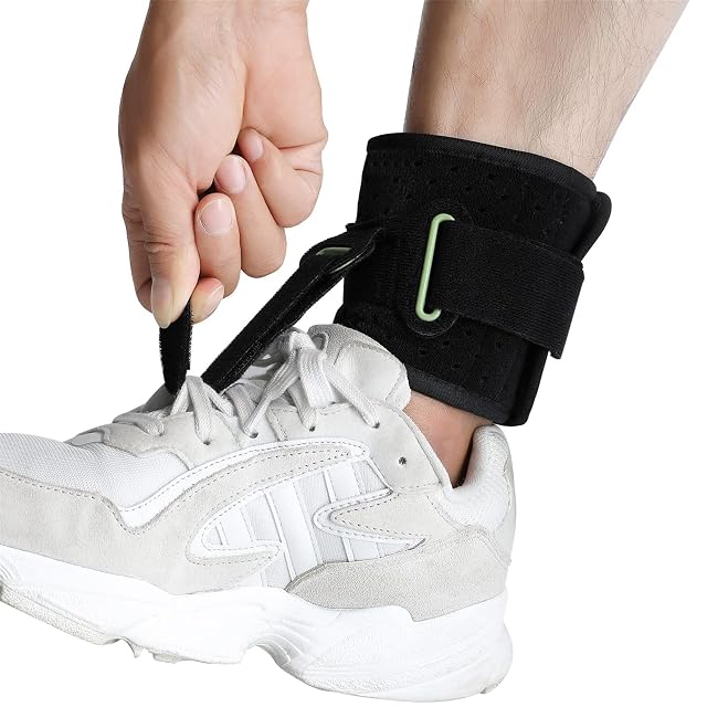 Adjustable Drop Foot Brace Foot Up AFO Brace Unisex Fits for Right Left Foot Orthosis Ankle Brace Support