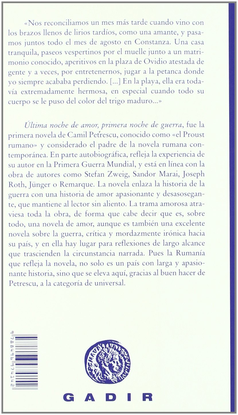 Última noche de amor, primera noche de guerra (Gadir Ficción)