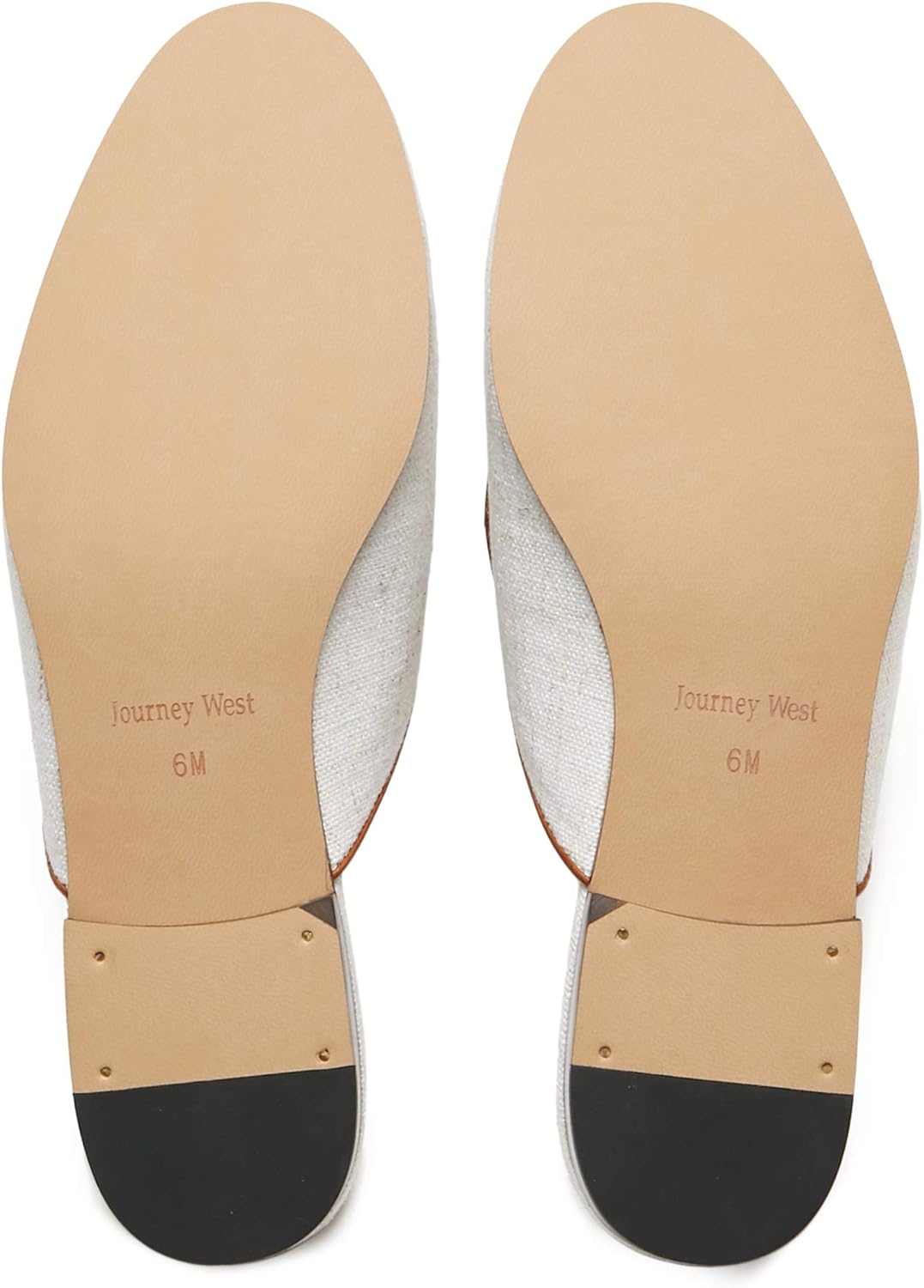 Journey West Women's Mules Flats with Embroidery Belgian Loafers Slip on Slippers for Women - Image 5