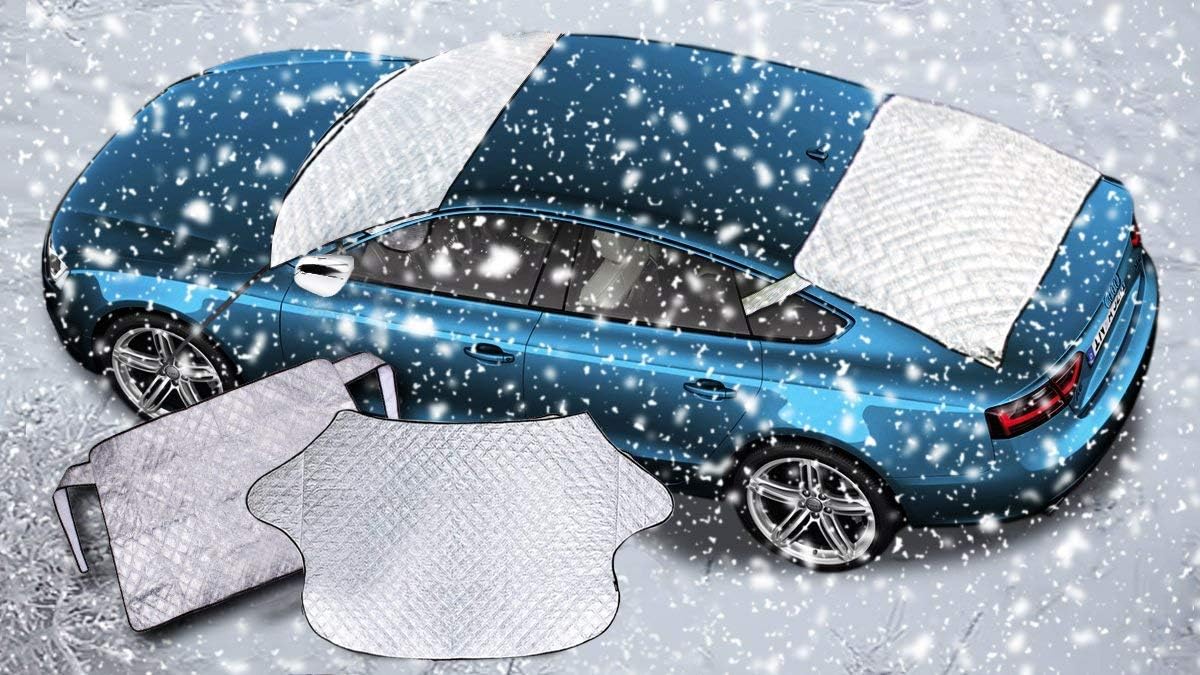 Zento Deals Car Rear, Windshield with Side Flaps Anti