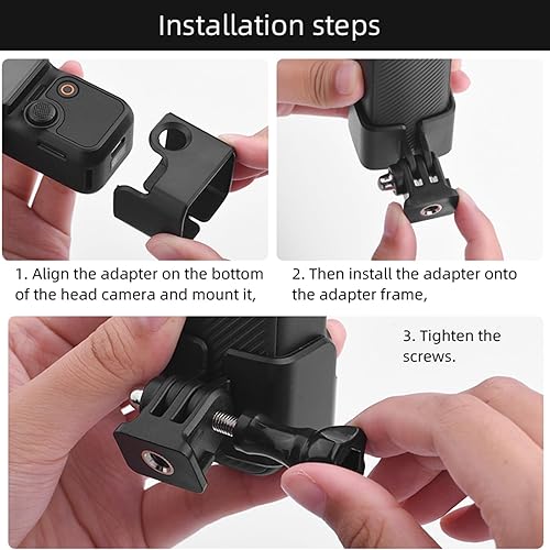 Miniatura 7 de Adaptador de extensión de cámara para DJI Osmo Pocket 3, adaptador de montaje en trípode, clip para bicicleta, abrazadera para DJI Pocket 3