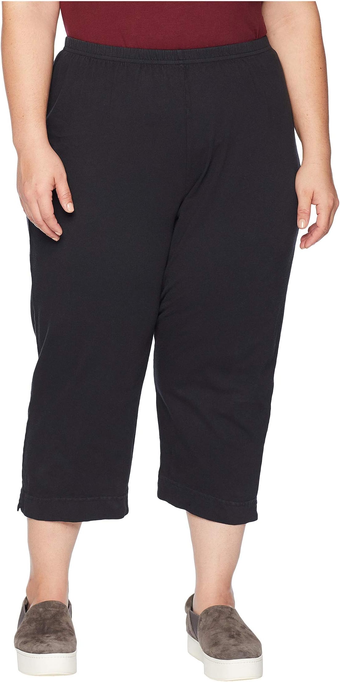 Plus Size Jersey Capri Pants