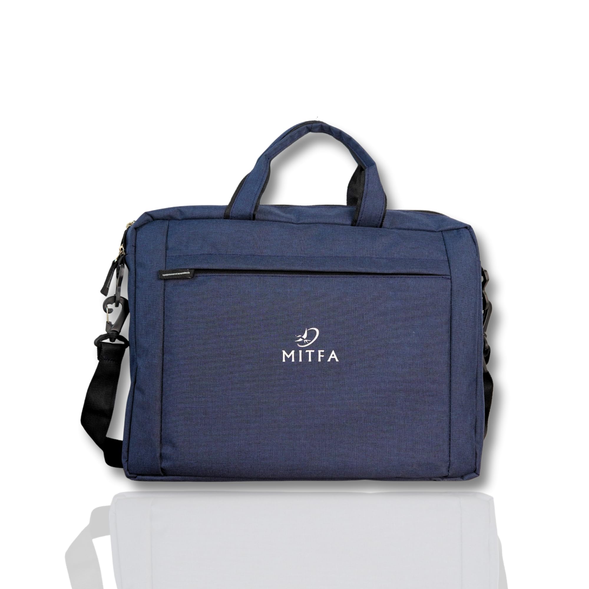 MITFA Professional Laptop Messenger Bag with Tablet Compartment & Multiple Organisers | Water resistant with Rainproof Zippers | Office Bag for Men & Women (Matty, Blue) (B0DJ5Q5GX5) Amazon Price History, Amazon Price Tracker