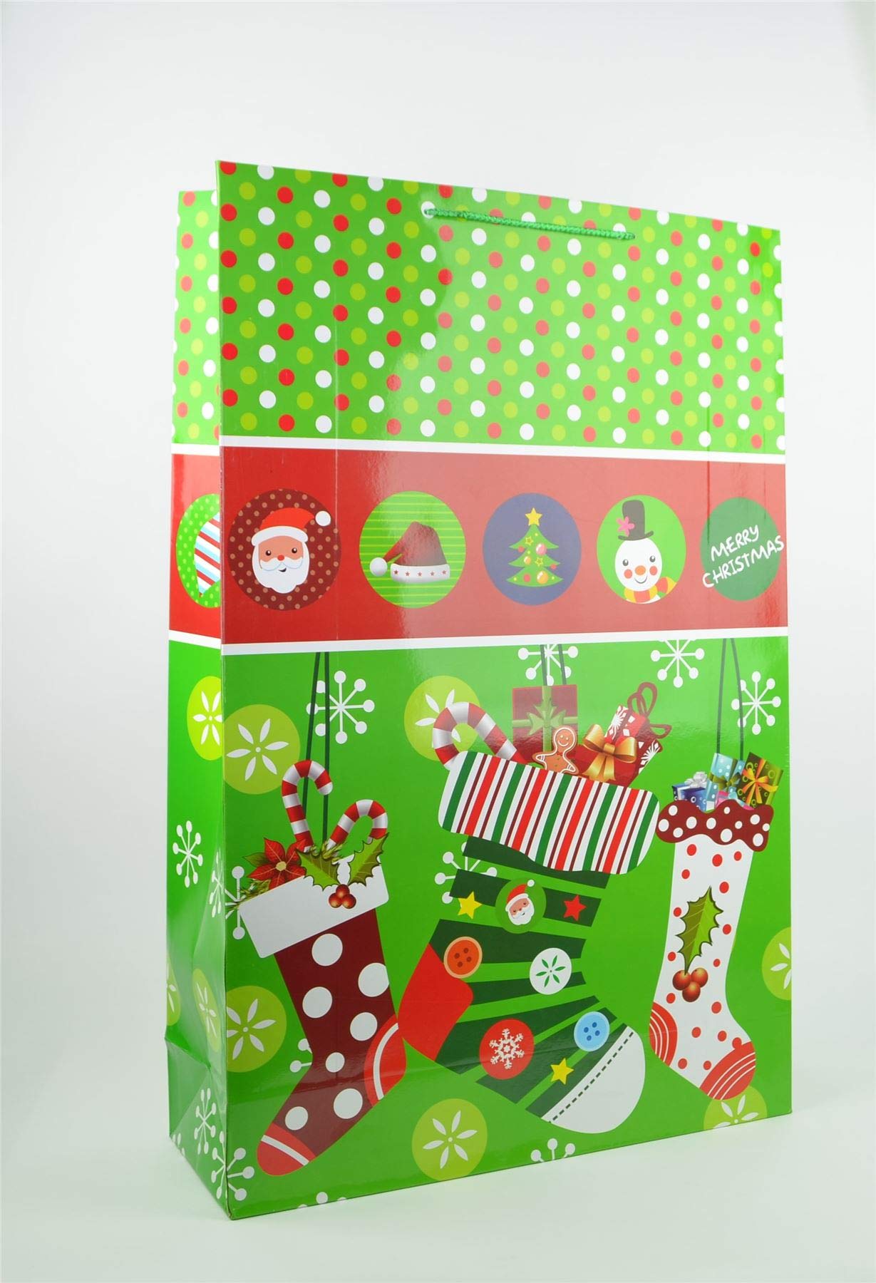Very Jumbo Giant Green XXL Christmas Gifts Bag Santa Gift Wrapping Decorations 17Cm*74Cm*49Cm XXL