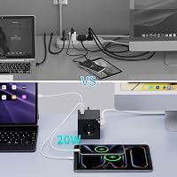 ALEMIN Mágneses Elosztó Kocka 3 USB Porttal, 6-in-1 Kapcsolós Hálózati Adapter 3680W, Fekete Fali Aljzat Iroda Otthon 8