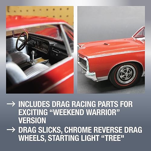 Miniatura 3 de MPC 1967 Pontiac GTO Weekend Warrior - Kit de modelo a escala 125 - Vehículos vintage construibles para niños y adultos