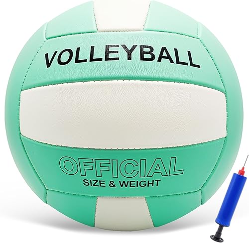 Miniatura 15 de Voleibol Tamaño Oficial 5 para Interior y Exterior, Voleibols de Toque Suave para Adultos, Juego de Playa, Piscina, Gimnasio, Entrenamiento, Diseño