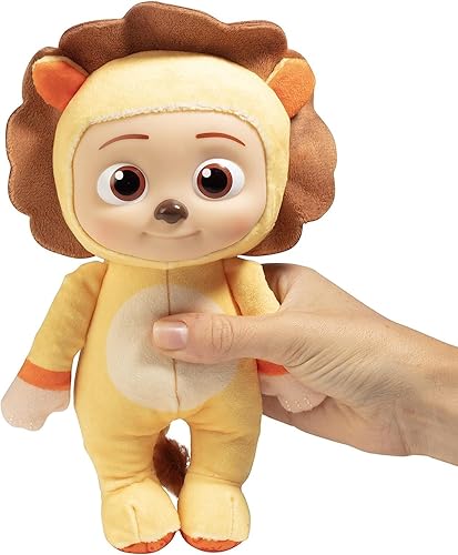 Miniatura 3 de CoComelon - Juguete de peluche JJ de 8 pulgadas, Lion Onsie, con licencia oficial, animal de peluche suave para niños pequeños y preescolares,