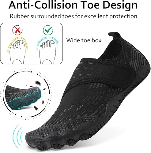 Miniatura 5 de Zapatos de Agua para Hombres y Mujeres de Secado Rápido Descalzos para Natación Playa Piscina Zapatos Acuáticos Calcetines de Yoga Acuáticos para