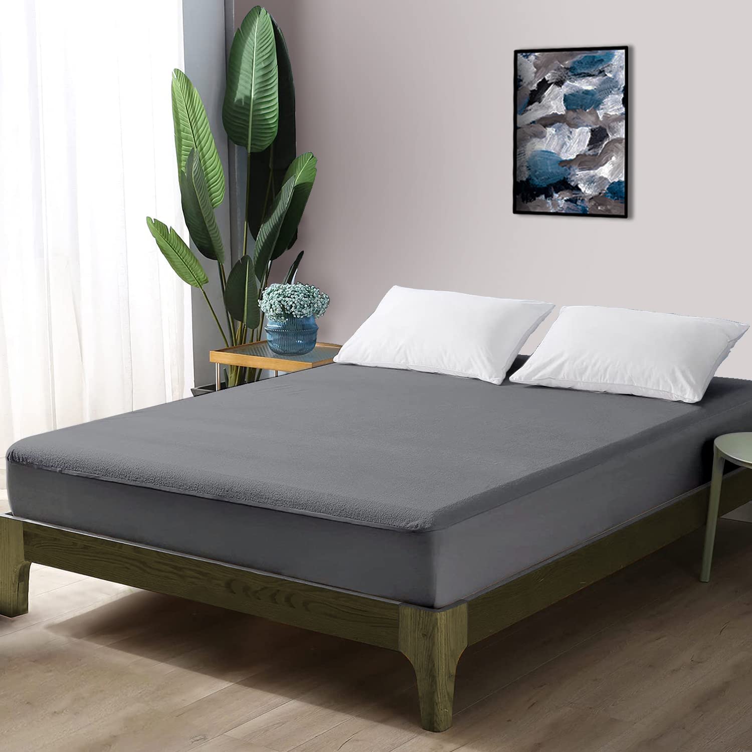 Divine Casa Premium Terry Cotton Waterproof Mattress Protector King Size 78x72- Ultimate Comfort and Protection (B09Q5V7LFS) Amazon Price History, Amazon Price Tracker