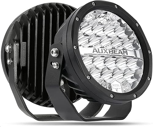 Miniatura 2 de Auxbeam Kit combinado de luces redondas de 7 pulgadas con cubiertas negras, 240 W 24000 lúmenes, luz de conducción LED súper brillante con arnés de