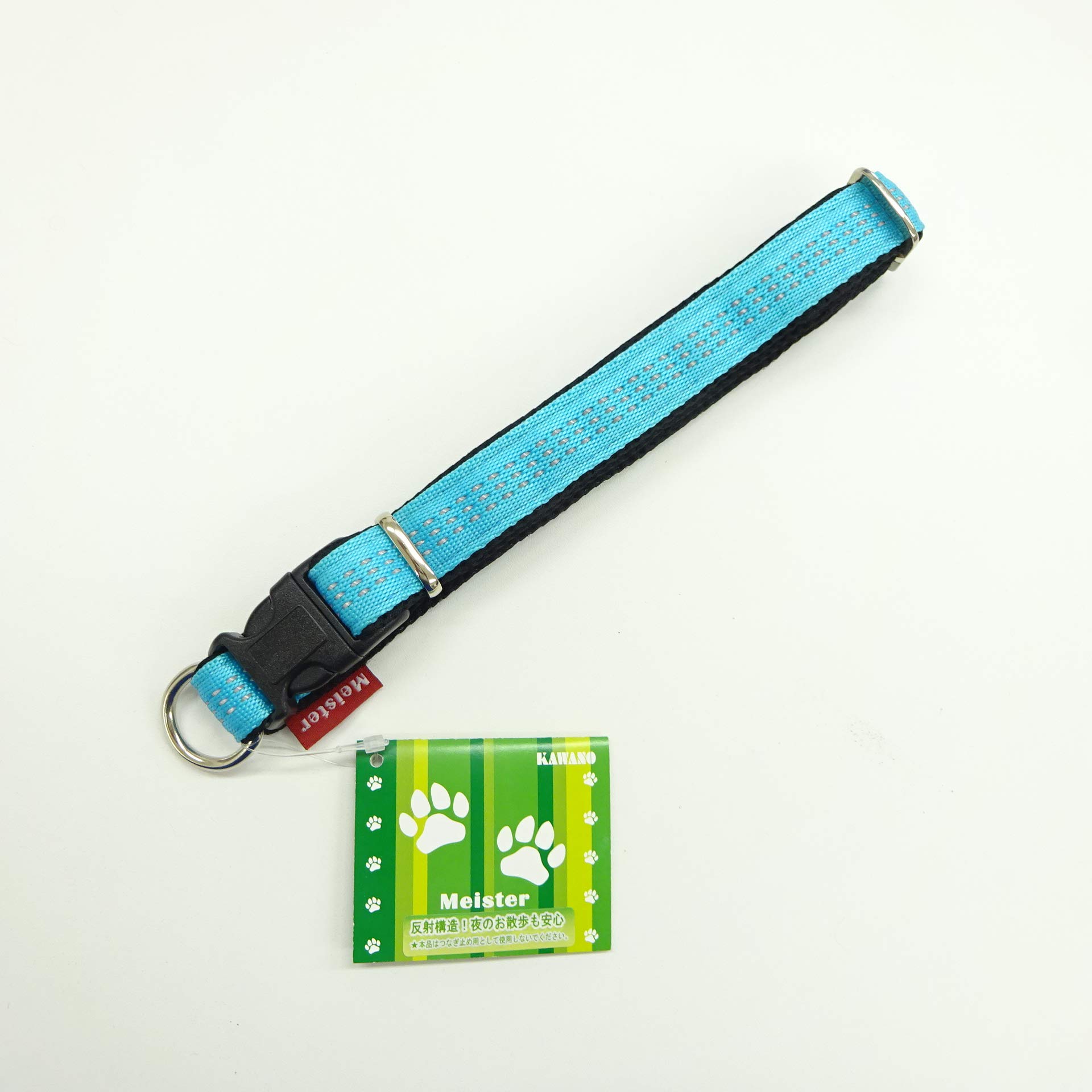 Amazon | Meister(マイスター) 首輪 M0752B/BK クッションカラ 青×黒 M