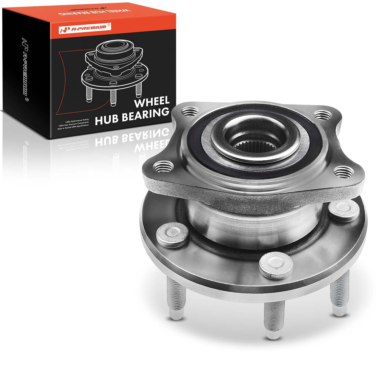 A-PremiumRear Wheel Bearing and Hub Assembly Compatible with AWD Ford Mercury Model - Five Hundred 05-07, Freestyle 05-07, Taurus 08-09, Taurus X 08-09, Montego 05-07, Sable 08-09, AWD Only