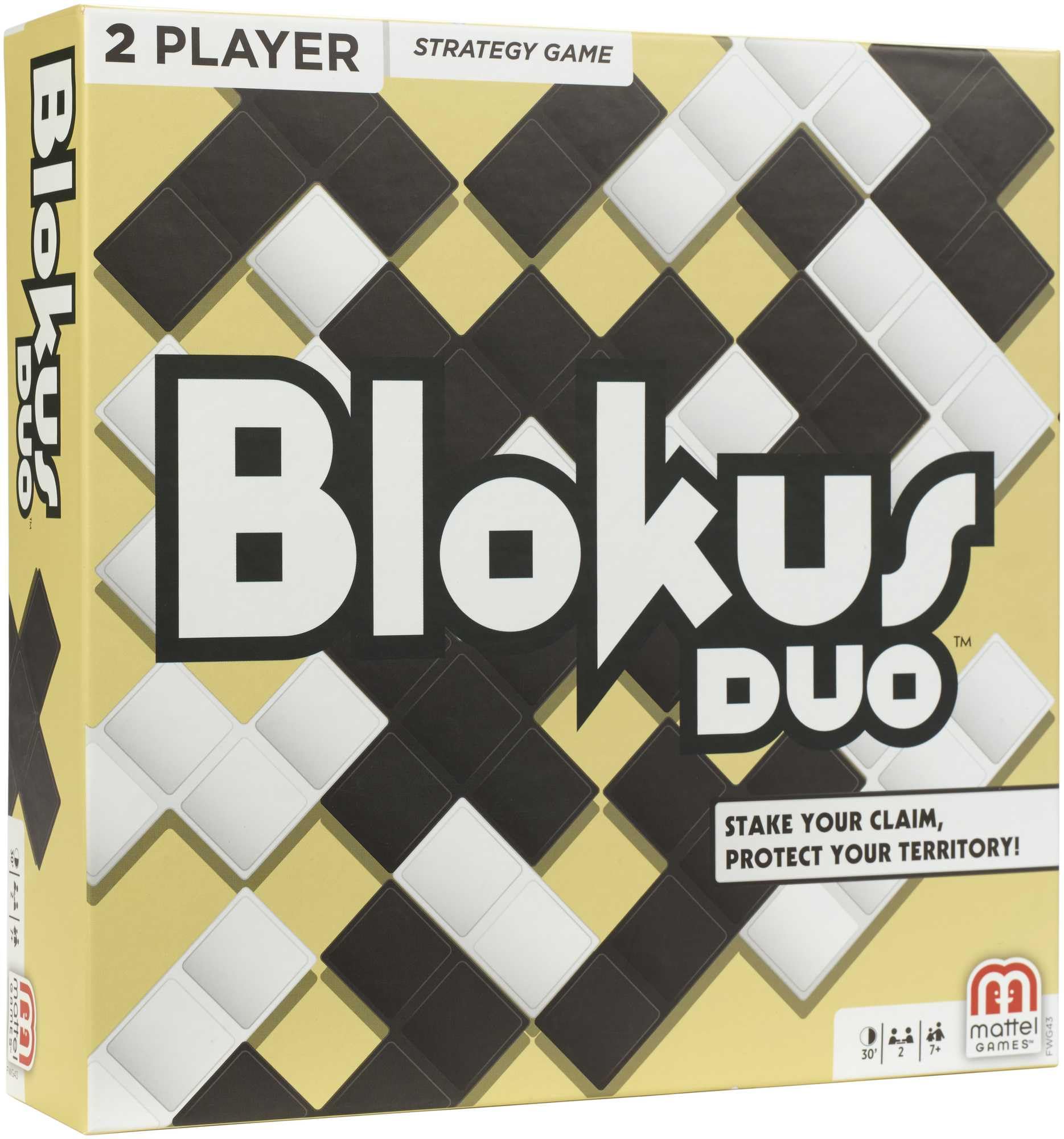 Mattel Games Blokus Duo, Strategiespiel ab 7 Jahren, 2 Spieler | Deine Spielsteine dürfen sich nur an den Ecken berühren. Klassisches Strategiespiel für 2, 42 Steine in zwei Farben, FWG43