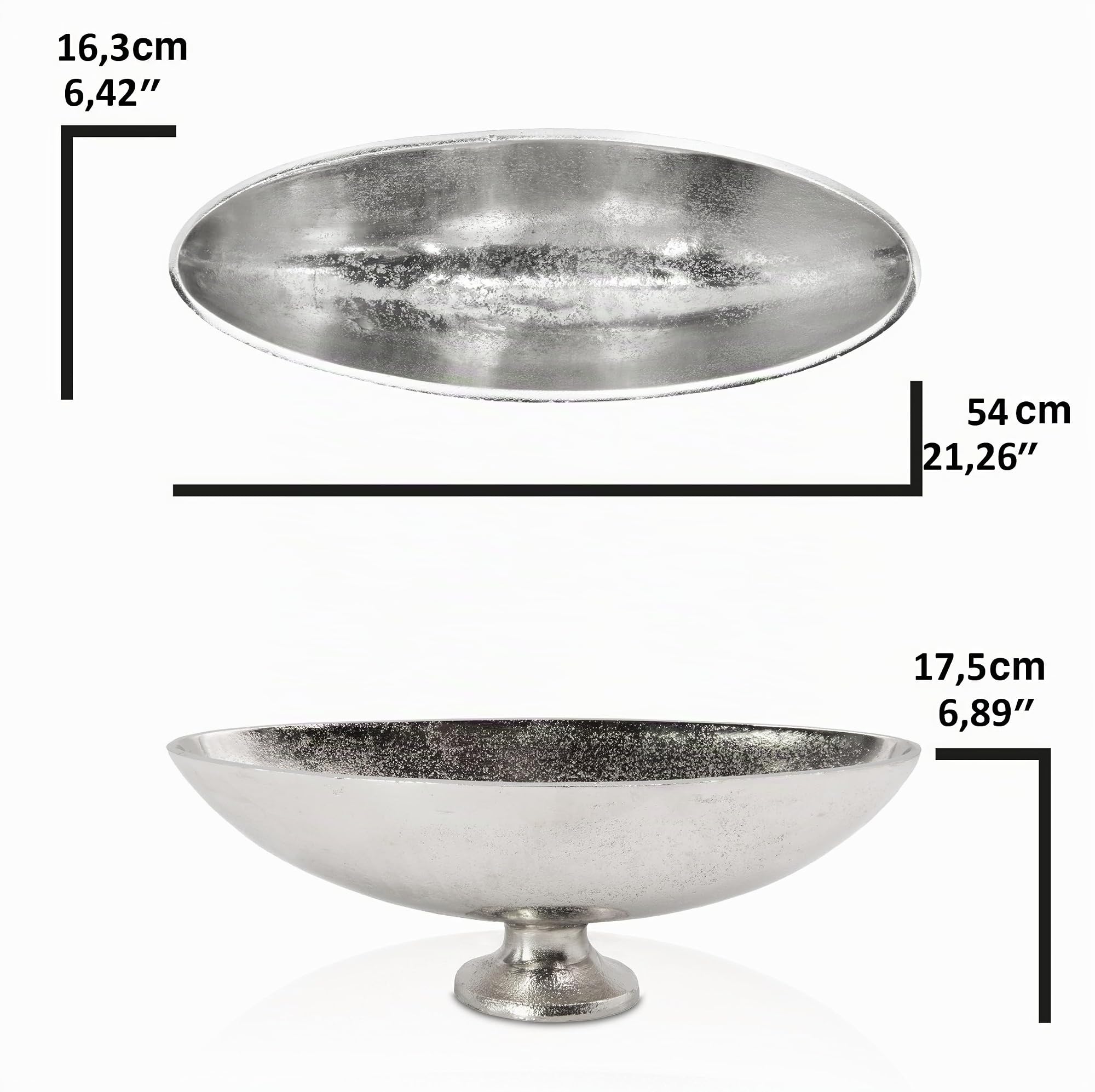 Boho Deko-Schale (Silber)
