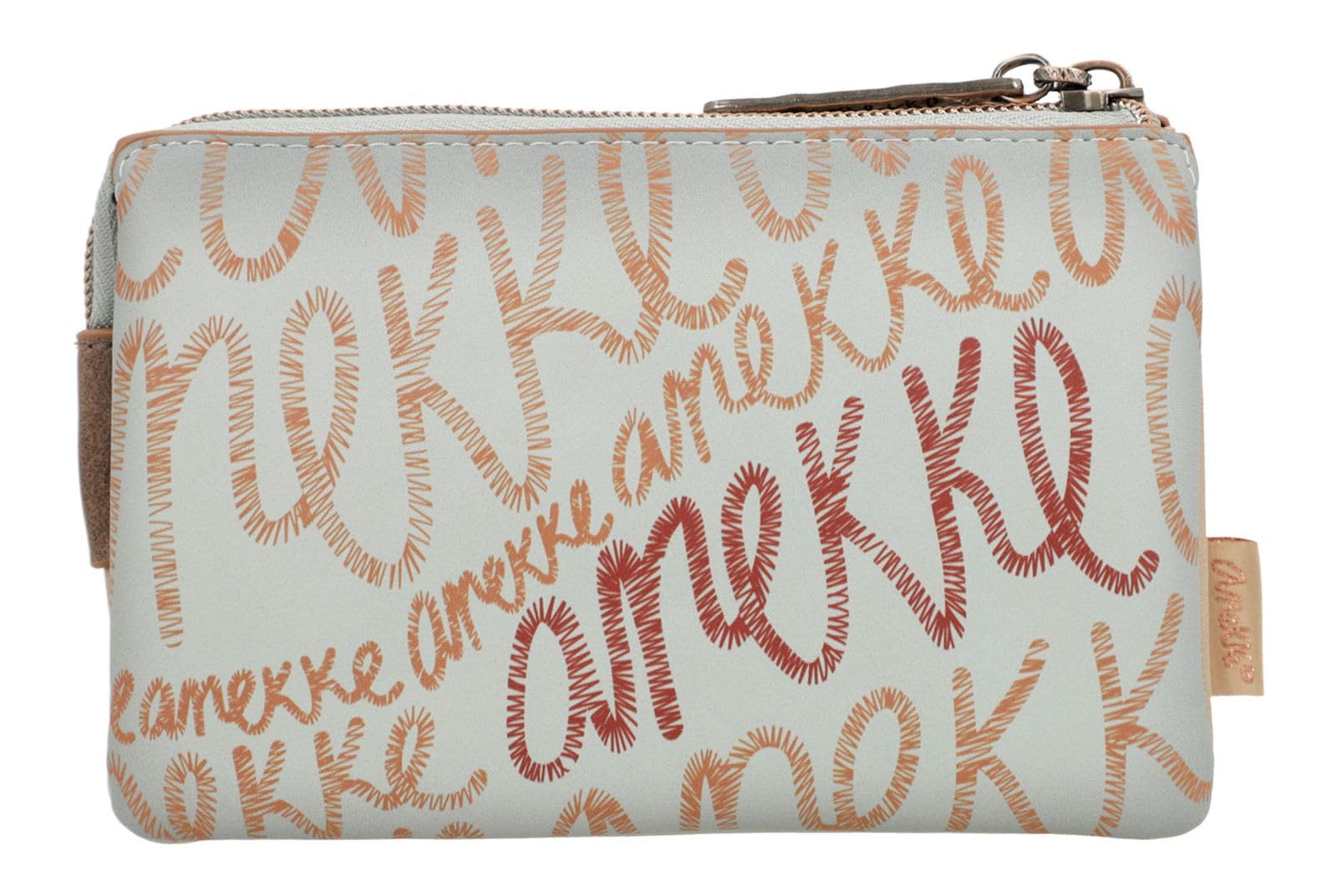 Anekke - Monedero de Mujer - Monedero con Cierre de Cremallera - 3 Compartimentos - Accesorios y Complementos Mujer - 14x9x4 cm