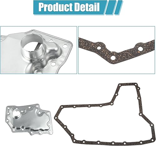 Miniatura 4 de uxcell 1 juego de repuesto de filtro de transmisión automática para NISSAN ALTIMA 2007-2008 No.F09-G28-40331728-1XD03 Metal