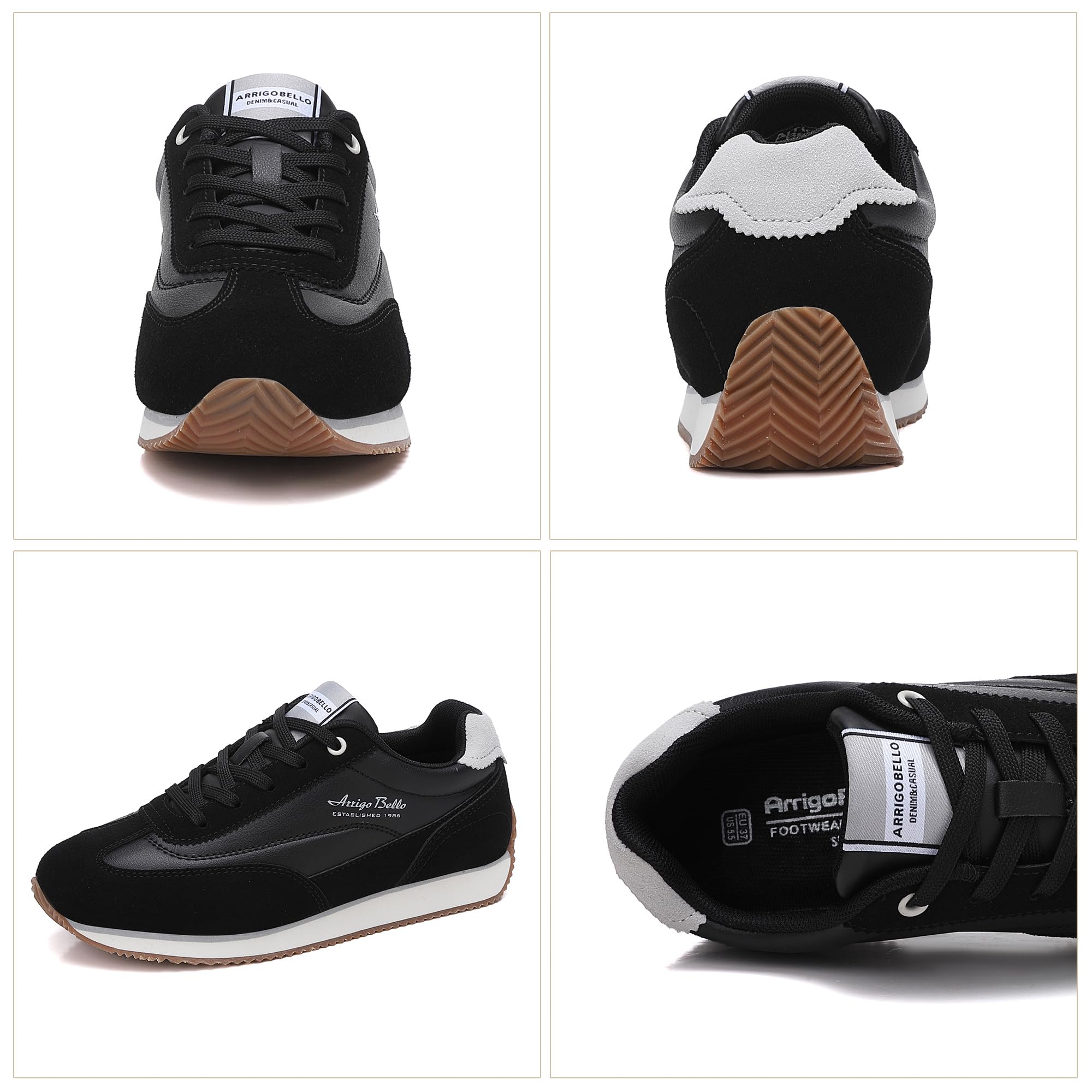 ARRIGO BELLO Basket Femme Chaussure Sport Running Shoes Ville Cuir Sneakers Mode Marche Confortable Chaussures Taille 36-41