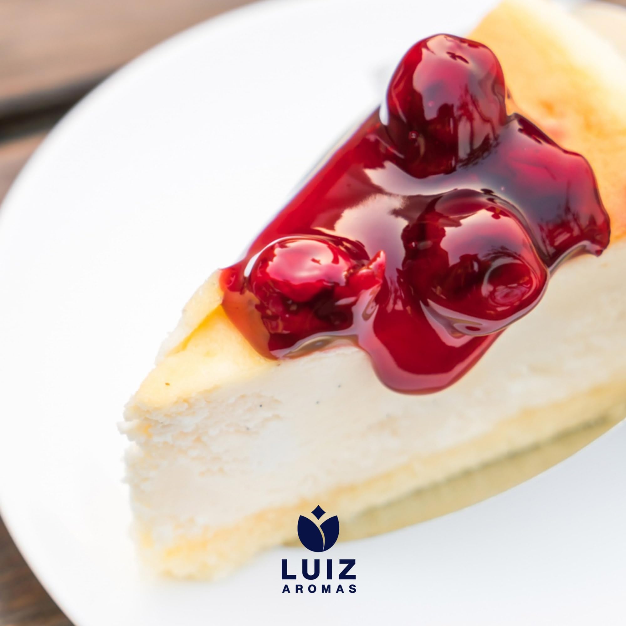 LUIZ AROMAS | Aroma Cereza - Aroma Alimentario en Gotas para dulces de Hornear, Pasteles, Bizcochos y Tartas | Producto Vegano sin Calorías y sin Azucar | Producto 100% Italiano (30g)